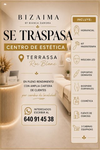 Traspaso centro de estetica