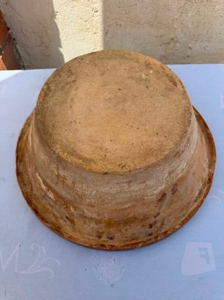 Lebrillo antiguo barro Miravet