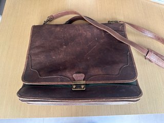 Maletín Vademecum Cuero Auténtico Marrón