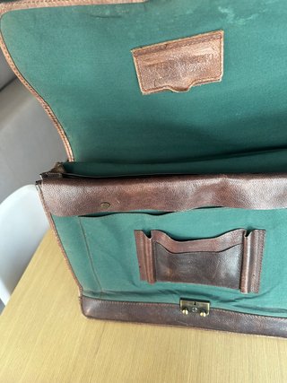 Maletín Vademecum Cuero Auténtico Marrón
