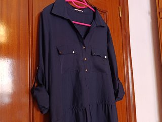 Vestido Lola Casademunt Mujer Talla M Azul Marino