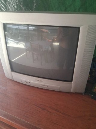 Televisor Antiguo Philips Plata