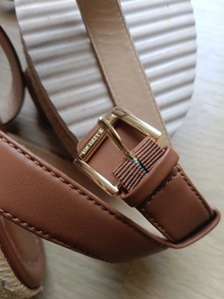 Sandalias Michael Kors Cuña Piel Marrón
