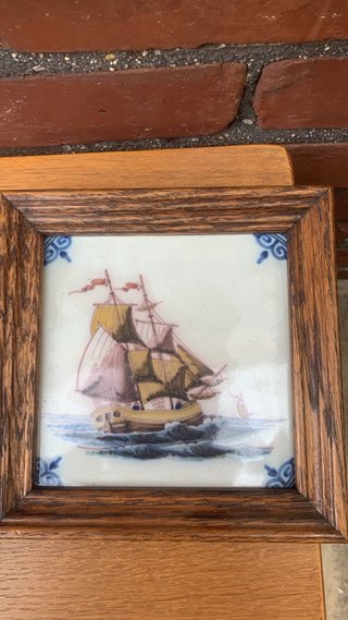 3 Azulejos Delft Holandeses Makkum Tichelaar