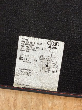 Alfombrillas Audi RS3 8V Originales