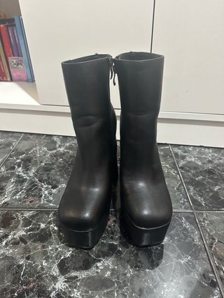 Botas plataforma punk araña