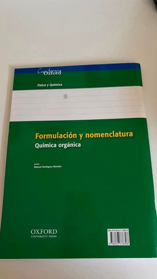 Formulación y nomenclatura química orgánica oxford