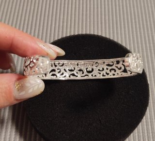 Brazalete Con Grabados Plata 925