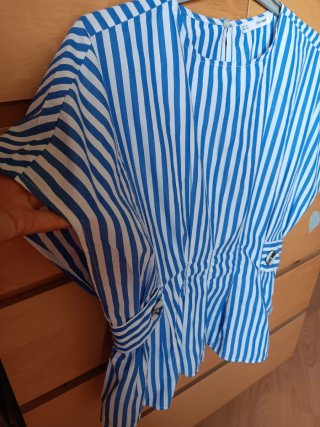 Blusa Sfera Rayas Azul Talla XL