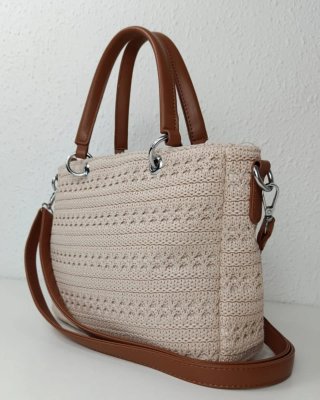 Bolso crochet ganchillo Verano Beige