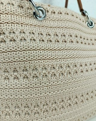 Bolso crochet ganchillo Verano Beige