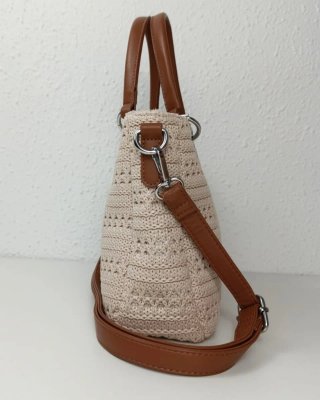 Bolso crochet ganchillo Verano Beige