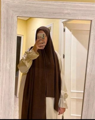 Hijab seda Medina marrón