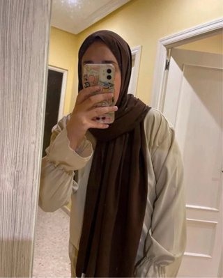 Hijab seda Medina marrón