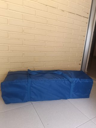 Cuna de Viaje Plegable Azul con Bolsa