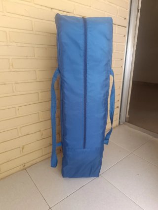 Cuna de Viaje Plegable Azul con Bolsa