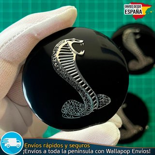 Emblema Mustang Shelby Cobra 56mm Centro Llantas