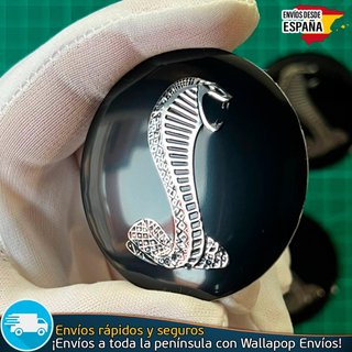 Emblema Mustang Shelby Cobra 56mm Centro Llantas