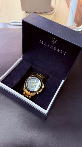 Reloj Maserati Cronógrafo Dorado Negro
