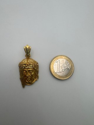 011-03-00565 COLGANTE BUSTO CRISTO ORO 18K
