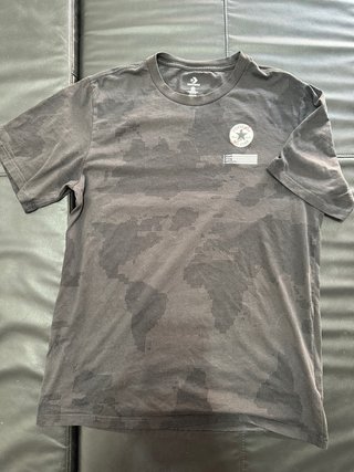 Camiseta Converse Gris Estampada