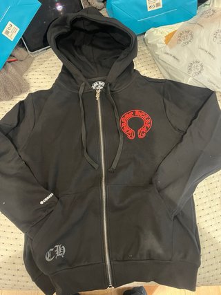 Sudadera Chrome Hearts Negra Roja