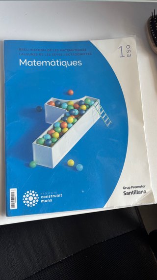 Libro de matematiques 1 de la Eso grup Santinalla