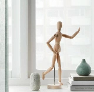 Muñeco Maniquí Madera Ikea 33cm Nuevo
