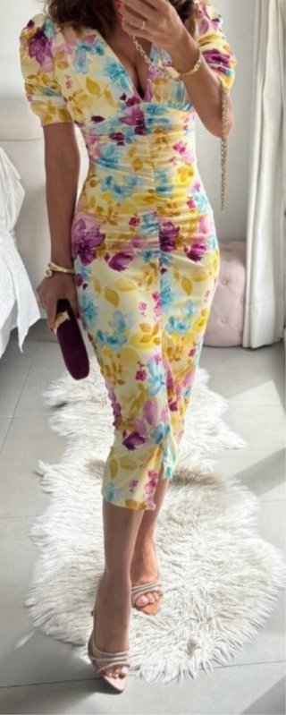 Vestidos largos estampados talla única