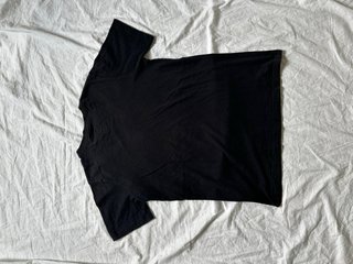 Camiseta Nike Negra Logo Blanco