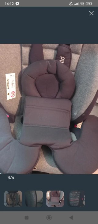 Silla coche giratoria Isofix 0/1 2/3 Babyauto