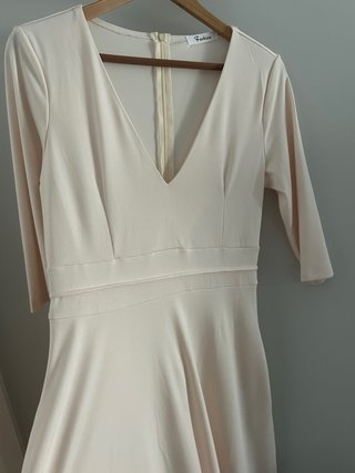 Vestido Fashion beige talla L