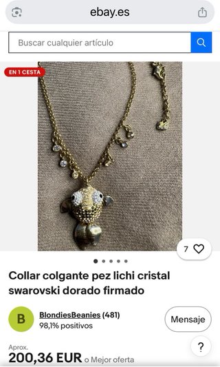 Collar y pendientes cristales Swarovski