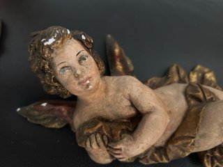 2 antichi angeli in gesso