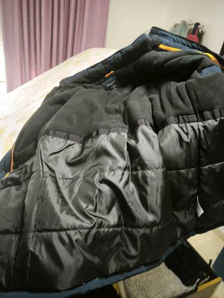 Chaqueta invierno Lefties azul marino larga