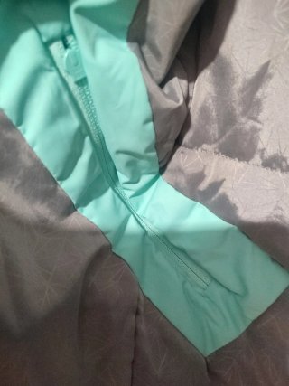 Chaqueta impermeable niña turquesa