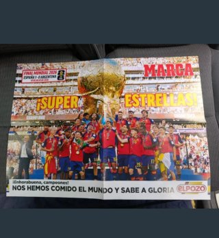 2 periódicos MARCA + póster