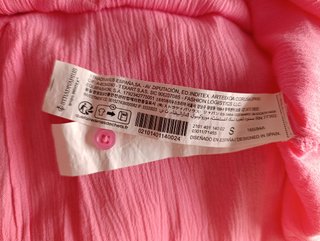 Camisa Crop Stradivarius Rosa Mujer Talla S