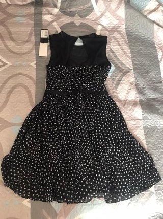 Vestido Guess Negro Lunares Talla M Nuevo