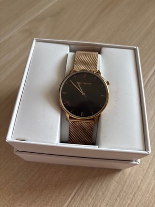 Reloj Bratleboro Negro y Dorado Mujer