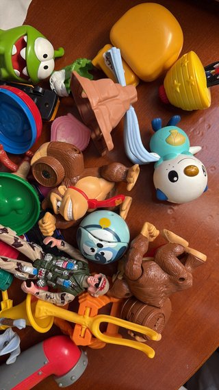 Lote Brinquedos Barbie, Donkey Kong, G.I. Joe