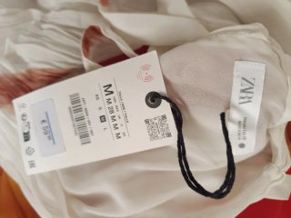 Vestido largo estampado zara talla M