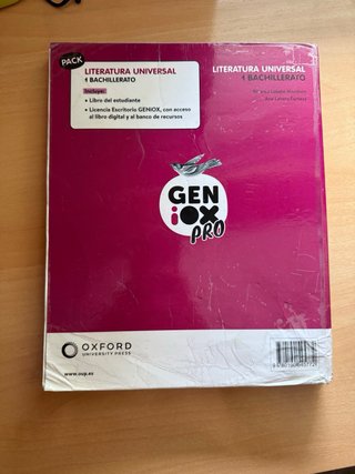 Literatura Universal 1º Bachillerato. Libro del...
