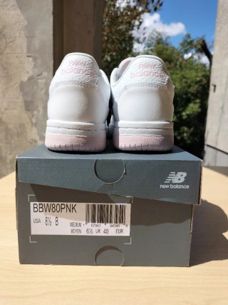Zapatillas New Balance BBW80 Rosa y Blanco