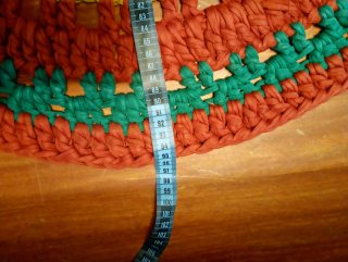 Alfombra redonda Crochet multicolor