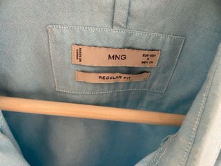 Camisa Mango Turquesa