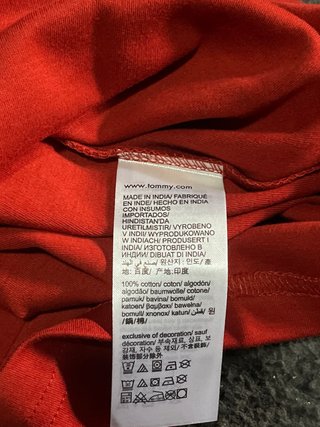 Polo Tommy Hilfiger Rojo Talla M