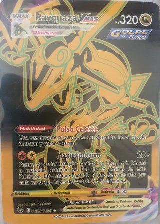 Carta Pokémon Rayquaza VMAX TG29/TG30