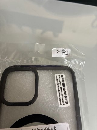 Custodia iPhone 11 Pro trasparente con bordo nero