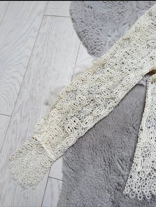 Top donna pizzo manica lunga